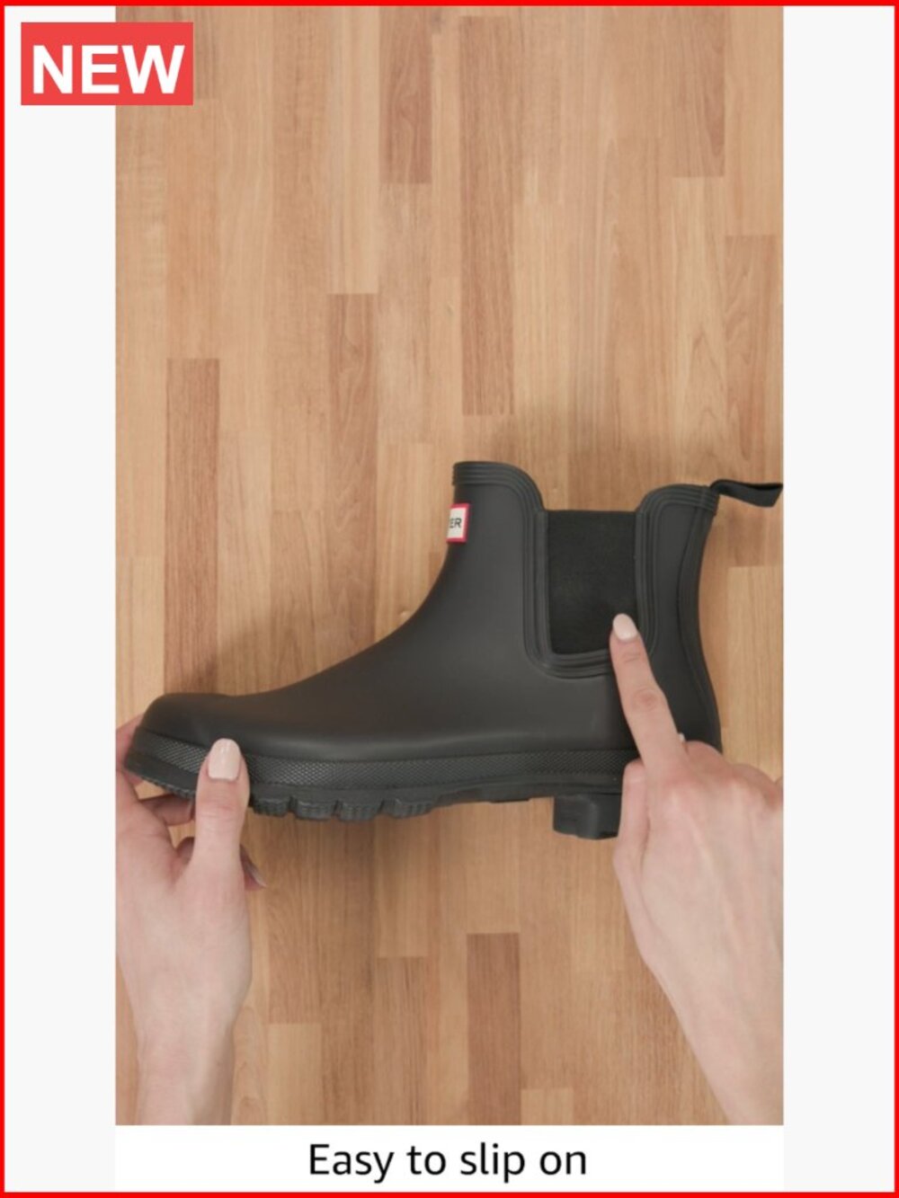 Waterproof Chelsea Rain Boot - Vulcanized Natural Rubber, Easy Pull-On - Picture 7 of 7